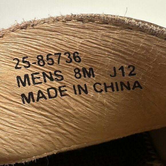 Johnston & Murphy J&M Men\'s Brown Woven Leather Slip On Loafers, Sz 8 main image 6